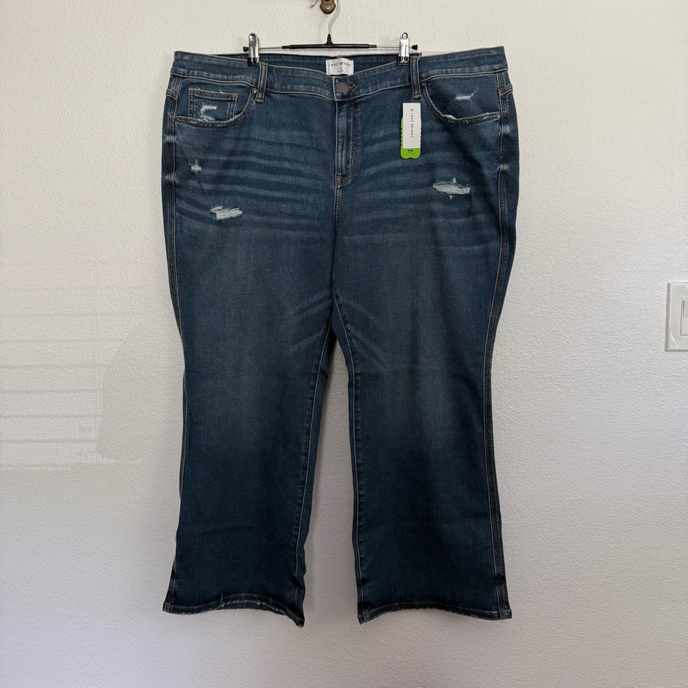 NWT Lane Bryant Mid Rise Body Icon Fit Jeans 26 Petite Blue